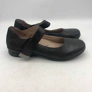 Dansko Women's Audrey Mary Jane Nappa Slip On Sandal Black Size 41